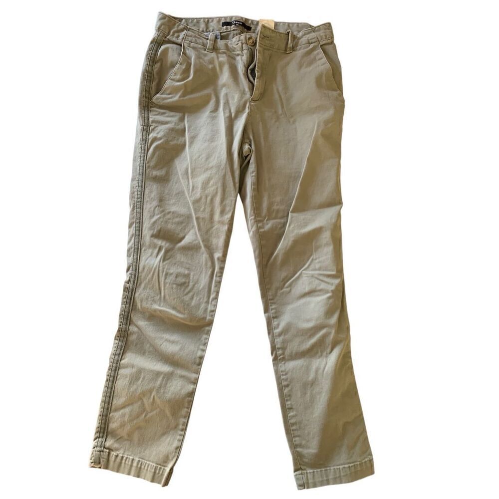 Quince cotton pants green women's size 28